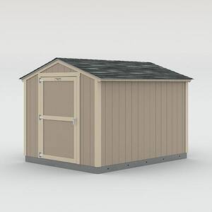 Professionally Installed Tahoe Sierra 8 ft. x 10 ft.  Primed Wood Storage Shed with 6 ft High Sidewall (80 sq. ft.)