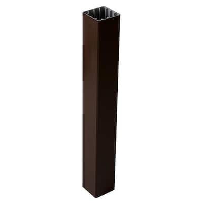 HavenView CountrySide 5 in. x 5 in. x 45 in. Simply Brown Capped Composite Beveled Post Sleeve