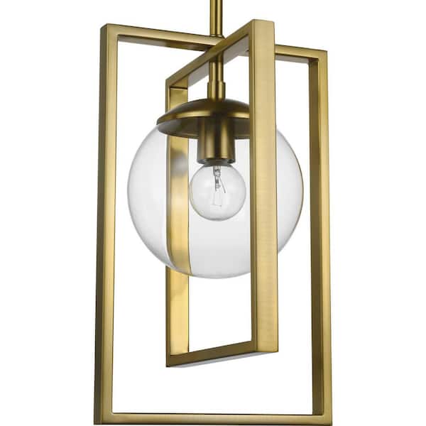 Atwell 1-Light Brushed Bronze Pendant