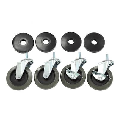 l.e.i Casters 2 Inch Spherical Nylon Casters Sofa Furniture 50mm Diameter Caster Swivel Casters Fixed Plate Casters Universal Sofa Casters Wardrobe Cradle Office Chair 4 Packs 