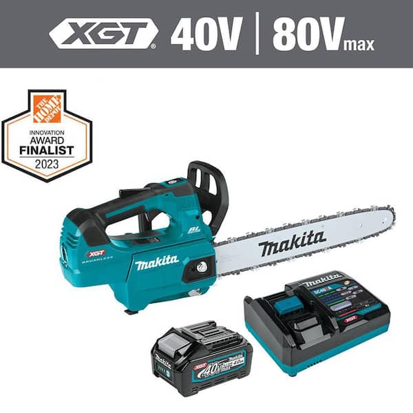 Makita XGT 16 in. 40V max Brushless Battery Top Handle Electric Chainsaw Kit (4.0Ah)
