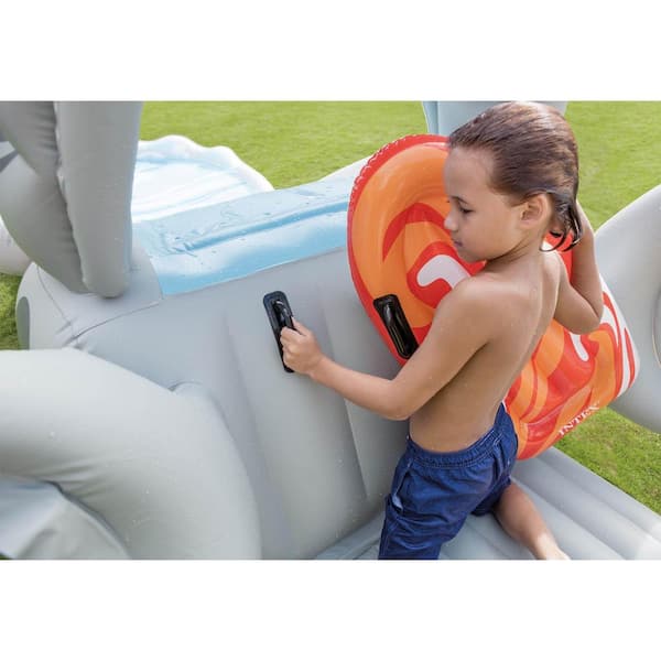 Intex Surf Slide Inflatable Kids Backyard Splash Water Slide with 2 Surf Rider 57159EP - The Home Depot
