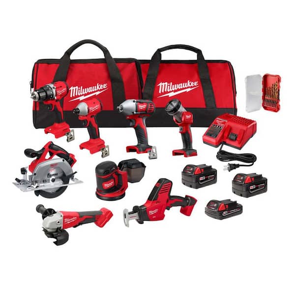 Reviews for Milwaukee M18 18V Cordless Lithium-Ion 8-Tool Combo Kit w ...