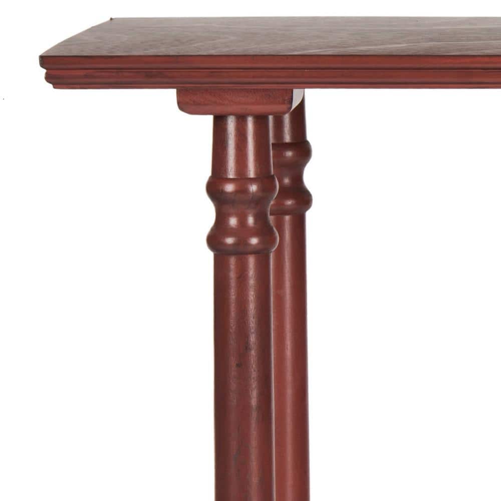 Regan 42'' Red Pine Wood Console Table with Structured Base