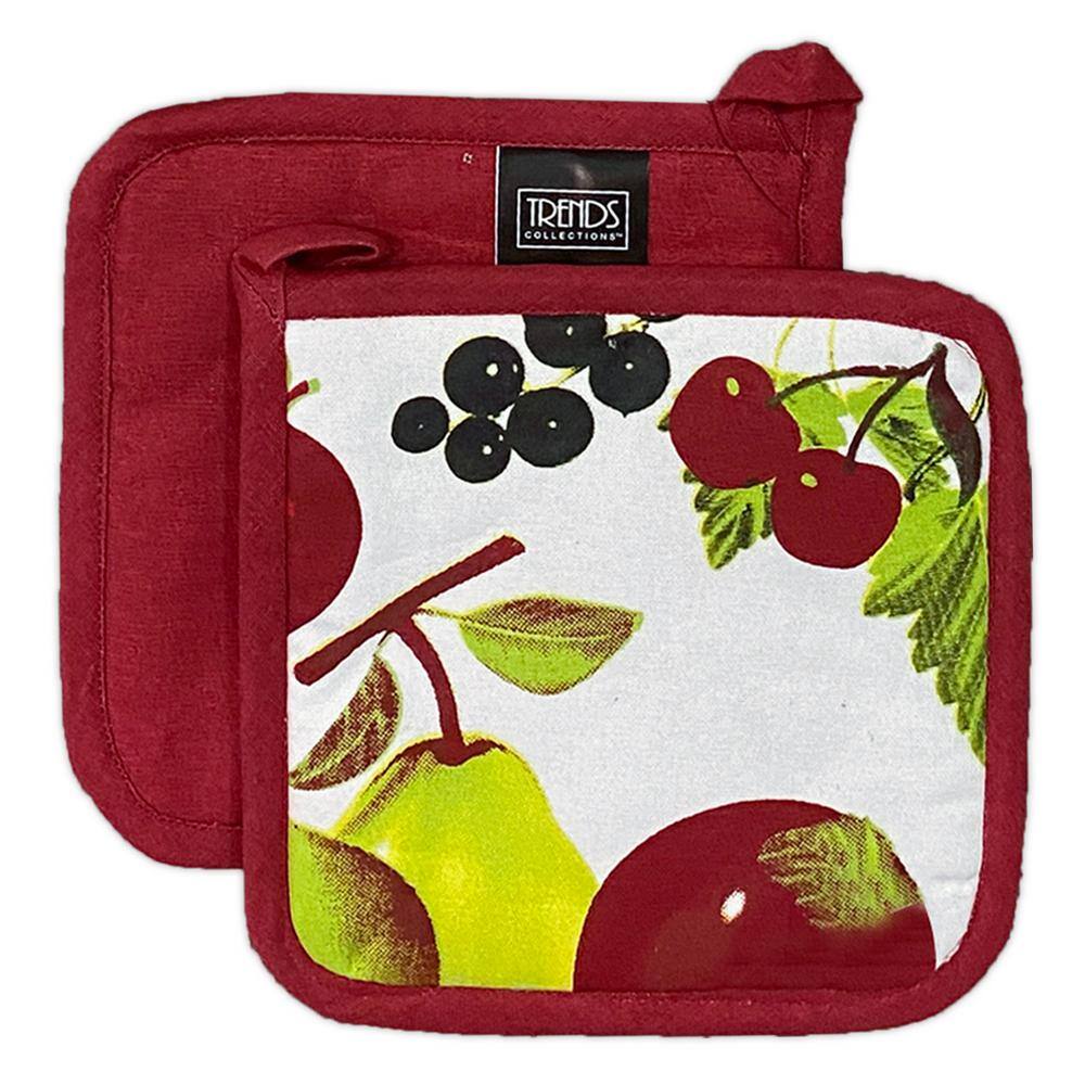 Cheerful Fruit Print 100% Cotton 6-Piece Kitchen Set