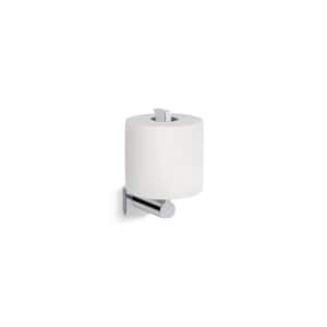 Parallel Wall Mounted Toilet Paper Holder in Polished Chrome