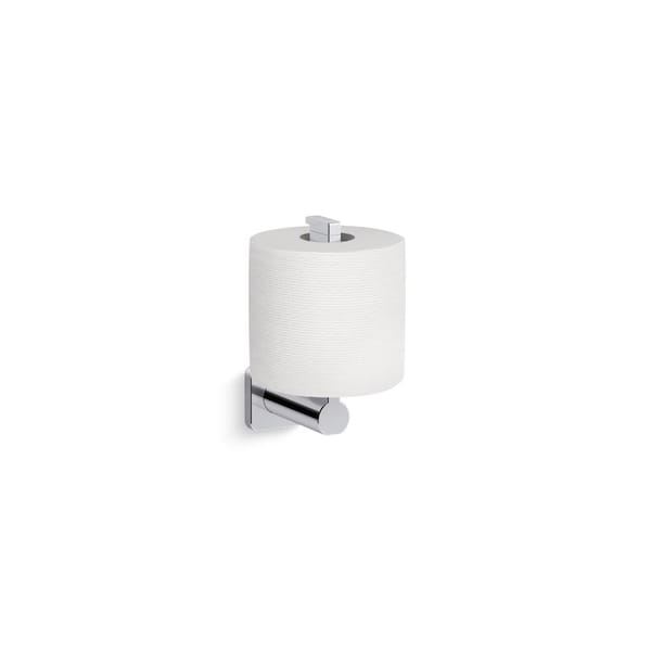 KOHLER Parallel Polished Chrome Wall Mount Double Post Toilet