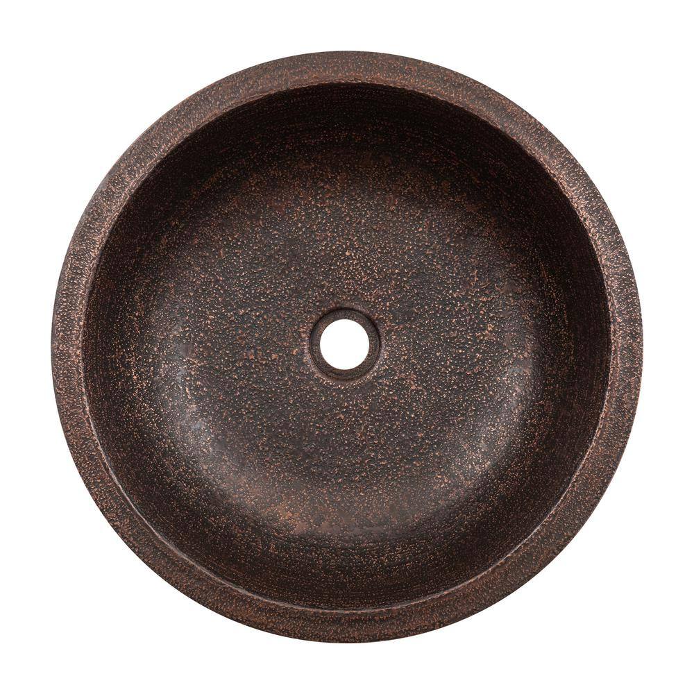 Terra Firma 18'' Dark Brown Copper Round Undermount Sink