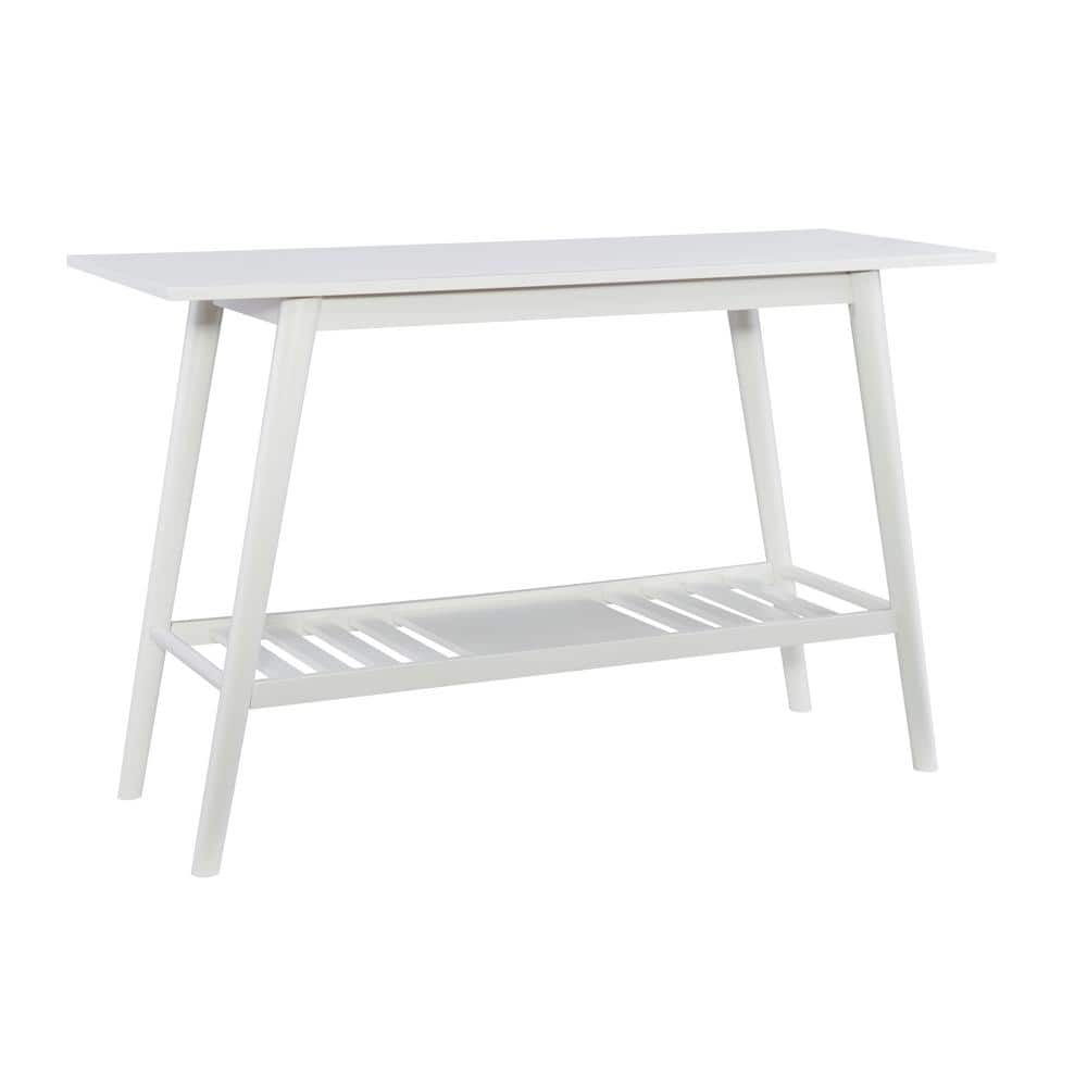 Linon Home Decor Breville Neutral White Finish Console Table with