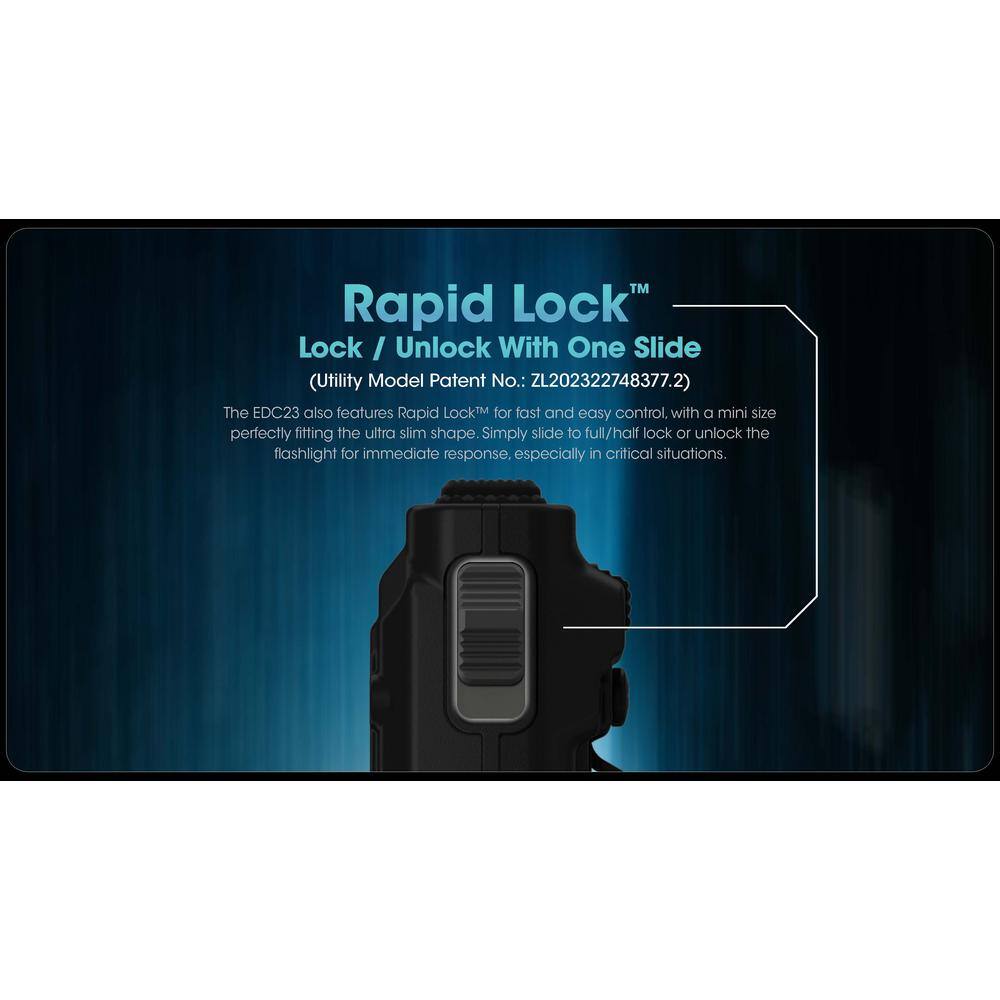 Compact Black LED Rechargeable Tactical Keychain Flashlight