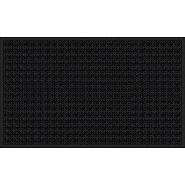 3 X 5 FT COMMERCIAL BLACK INDOOR OUTDOOR ENTRANCE FLOOR MAT RUG RUBBER NO  SLIP