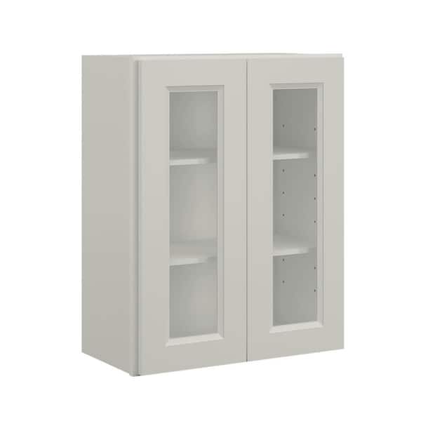 Hausvita 24-in. W x 12-in. D x 30-in. H in. Traditional Dove Plywood Ready to Assemble Wall cabinets with Shelf without Glass