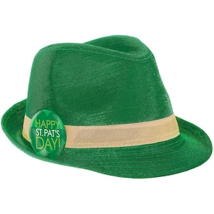 Green St. Patrick's Day Fedora (2-Pack)
