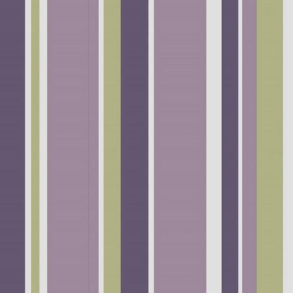 Graham & Brown Amethyst and Apple Rico Stripe Wallpaper