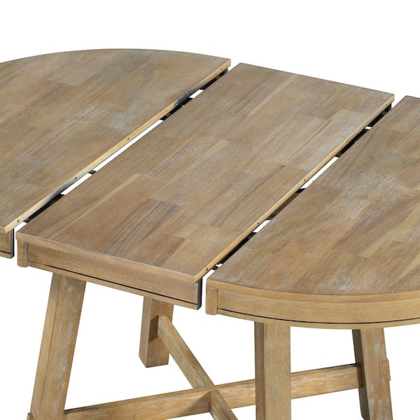 Zeus & Ruta 58 in. x 42 in. x 30 in. Round Extendable Dining Zeus & Ruta 58 in. x 42 in. x 30 in. Round Extendable Dining
