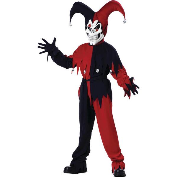Unbranded Boy's Evil Jester Costume - Large - Kids Halloween Costume