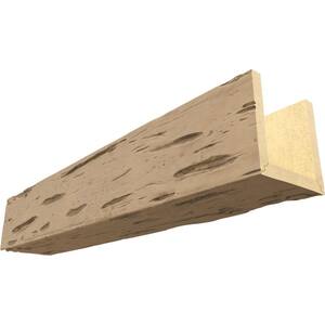 Endurathane 12 in. H x 10 in. W x 24 ft. L Pecky Cypress Oatmeal Faux Wood Beam