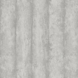 Flint Light Grey Wood Wallpaper Sample