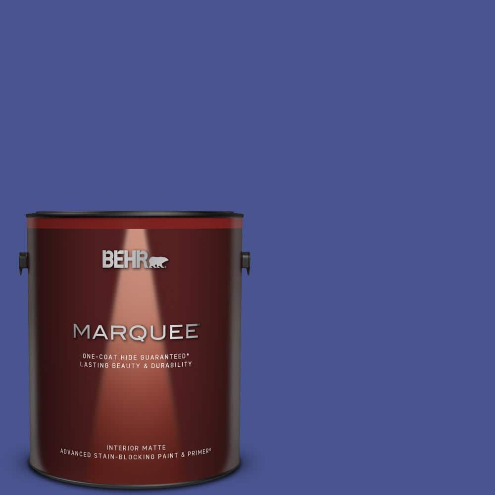 BEHR MARQUEE 1 gal. #P540-7 Canyon Iris One-Coat Hide Matte Interior ...