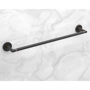 Delson 24 in. Wall Mounted Towel Bar in Matte Black