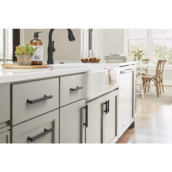 Everett 5-1/16 in. (128mm) Modern Matte Black Bar Cabinet Pull