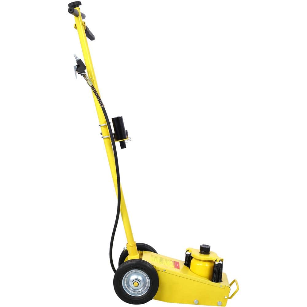 22 Ton Yellow Hydraulic Floor Jack Air-Operated Axle Bottle Jack with 4 Ext