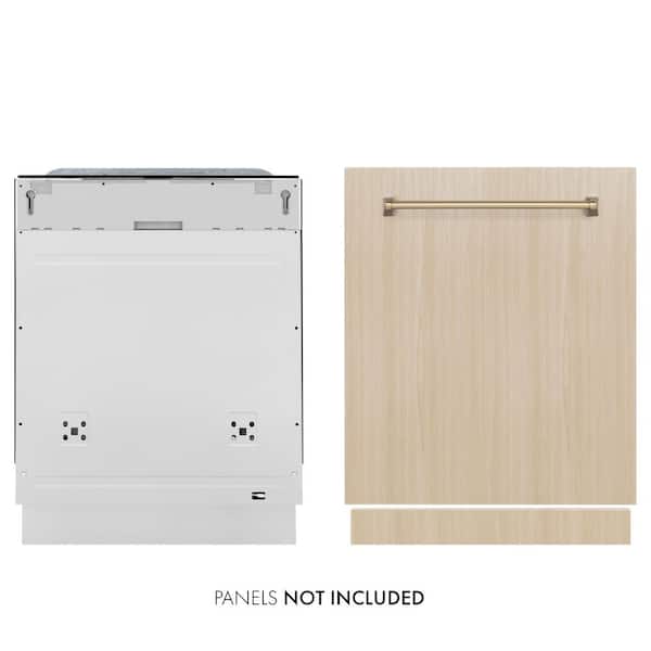 Autograph Edition 24 in. Top Control 6-Cycle Tall Tub Panel Ready Dishwasher with 3rd Rack and Champagne Bronze Handle