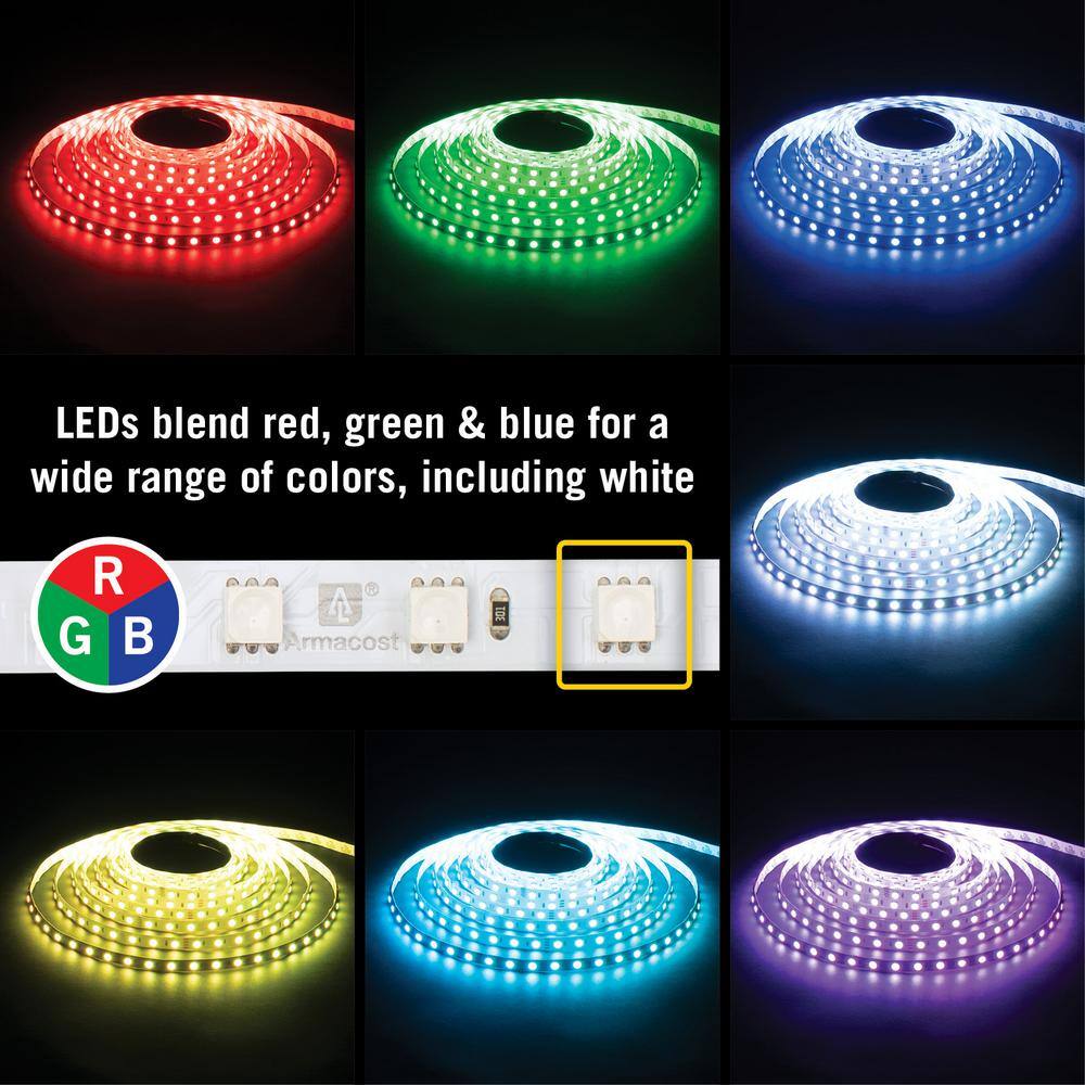 16.4 ft Multi-Color LED Tape Light with Remote