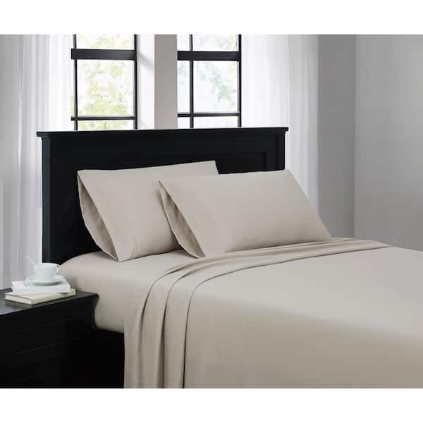 Sweet Home Collection 1800 Series Bed Sheets - Extra Soft Microfiber Deep  Pocket Sheet Set - Beige, Queen