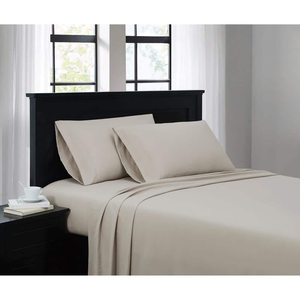 Mainstays Adult Extra Soft Jersey Bed Sheet Set, Queen, Grey