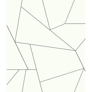 FractuRed Prism Black Premium Peel and Stick Wallpaper Roll (Covers 34.17 sq. ft.)