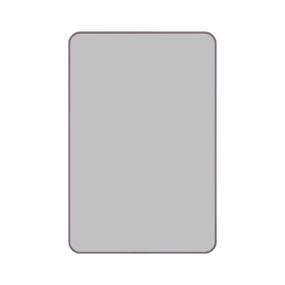 Bronze 24 in W x 36 in. H Modern Rectangle Aluminum Framed Mirror Wall Mirr
