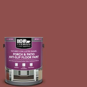 1 gal. #S140-6 Moroccan Ruby Textured Low-Lustre Enamel Interior/Exterior Porch and Patio Anti-Slip Floor Paint