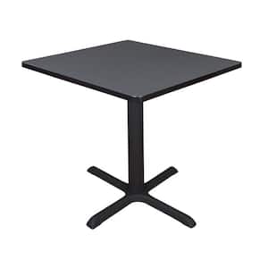 Bucy 30 in. L Square Grey Wood Breakroom Table (Seats 4)