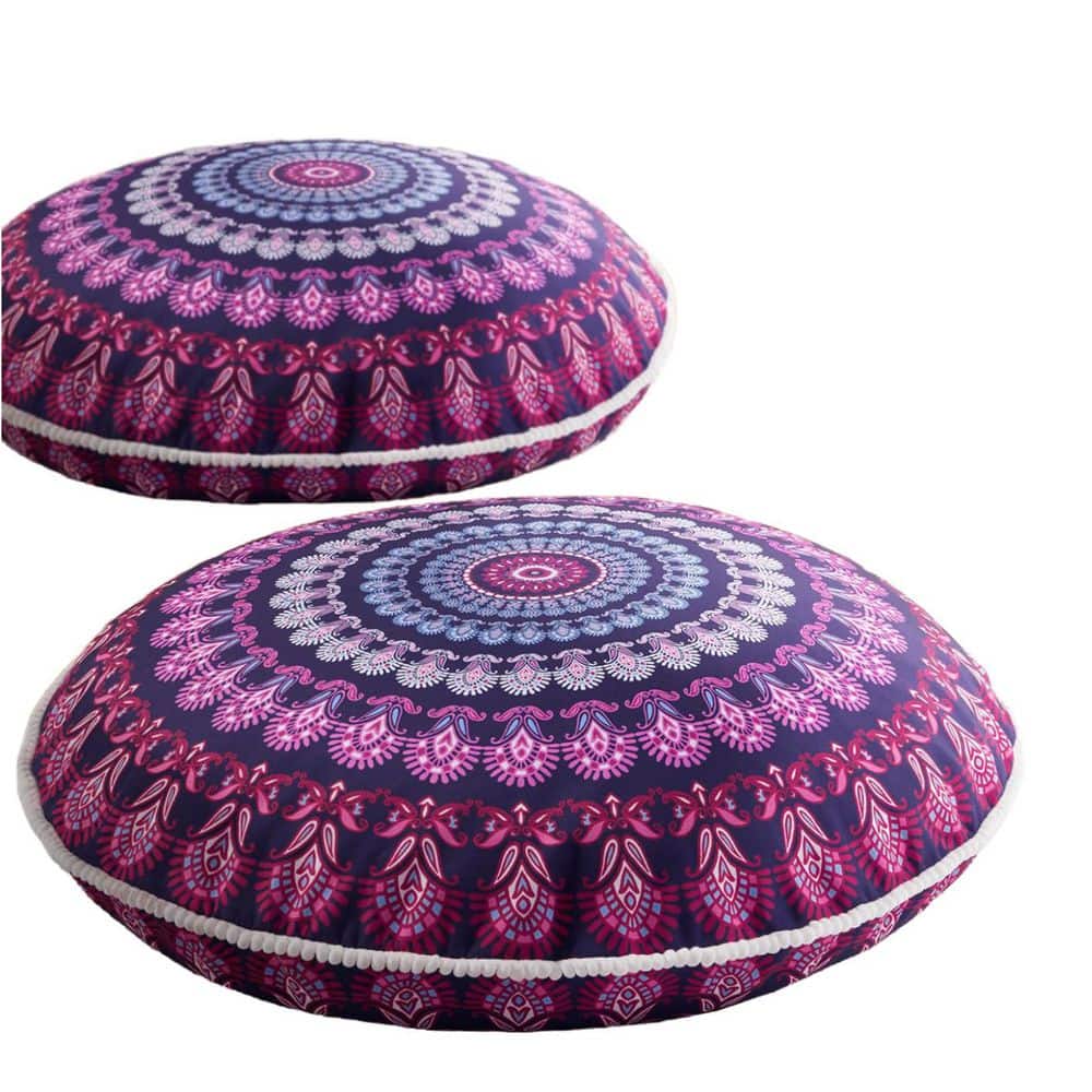 Meditation Floor Outdoor Bolster Pillow (Set of 2)
