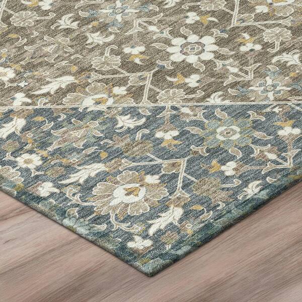 Chantille Machine Washable Indoor/Outdoor Abstract ACN3046 Taupe 10 ft. x 14 ft. Area Rug
