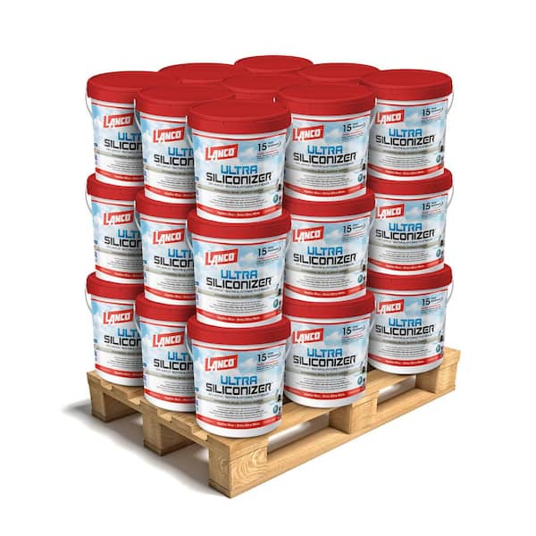 Lanco 5 Gal. Ultra Siliconizer 100% Acrylic Elastomeric Reflective Roof Coating (Silicone-Modified) (27-Piece)