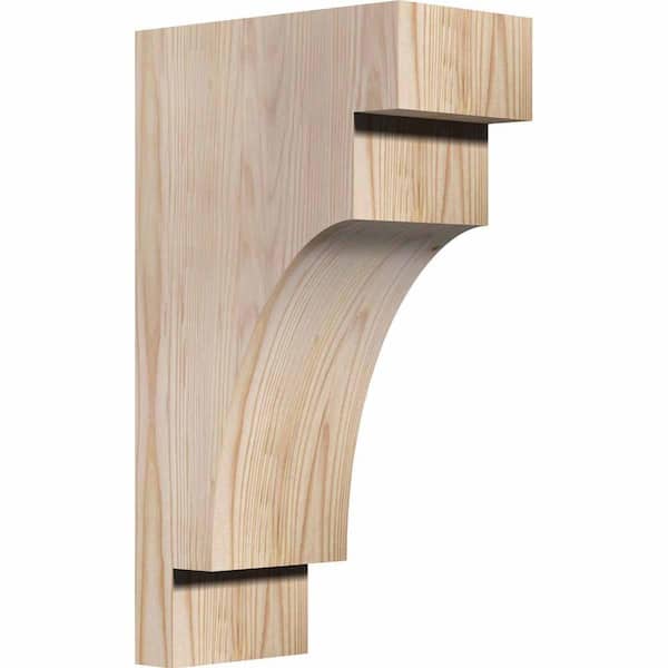 Ekena Millwork 5-1/2 in. x 10 in. x 18 in. Douglas Fir Mediterranean Smooth Corbel
