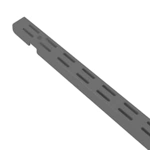48 in. Nickel Regular Duty Vertical RailL - Shelf Tracks
