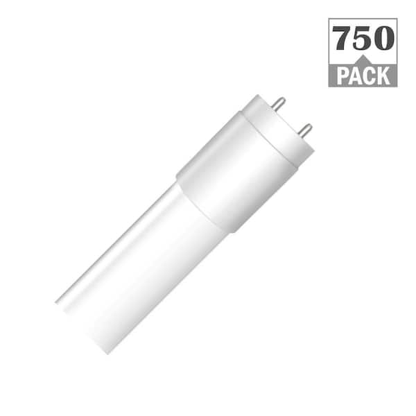 32-Watt Equivalent 4 ft. T8 G13 Type A Plug and Play Linear LED Tube Light Bulb, Cool White 4000K (750-Pack)