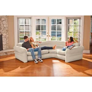 Inflatable Corner Living Room Neutral Sectional Sofa