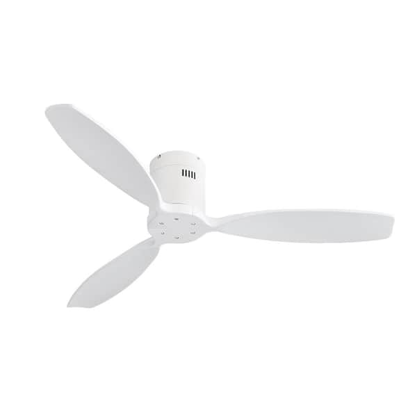 MODERN HABITAT Turboflow Blade Span 52 in. Indoor Oak Modern Ceiling Fan with Remote Included