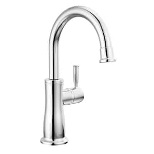 Traditional Single Handle Beverage Faucet in Polished Chrome