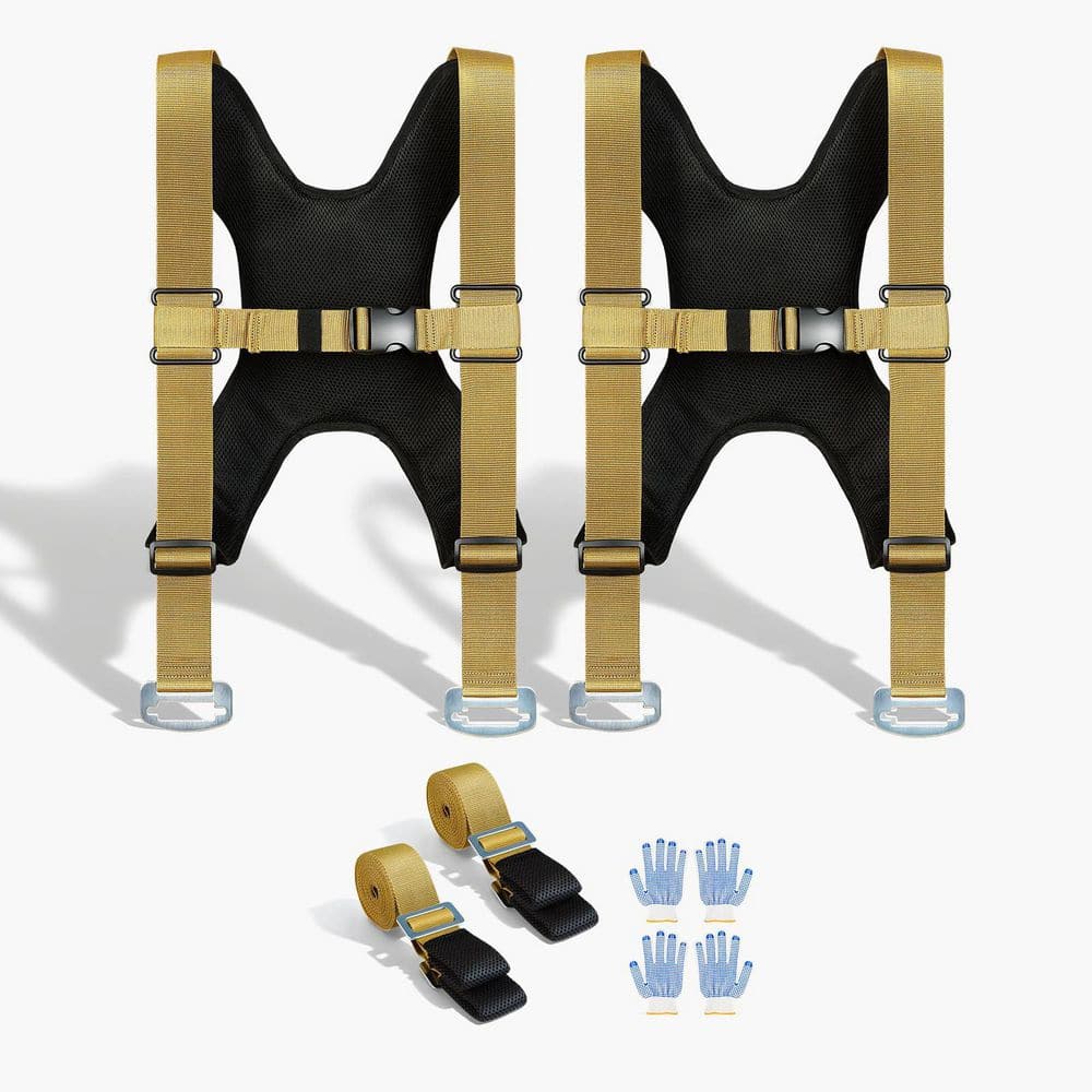 Moving Straps, Supports up to 1000 lb., 2-Person Lifting and Moving System with 2 Harness & 2 Load-Bearing Straps price history on PriceWatchPro