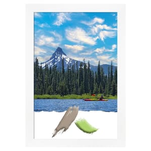 Cabinet White Narrow Picture Frame Opening Size 20 x 30 in.