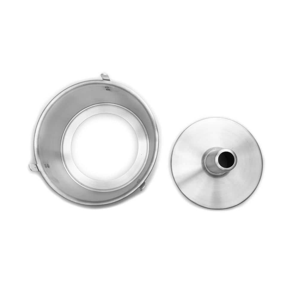 Silver Aluminum Round Angel Food Cake Pan with Removable Bottom