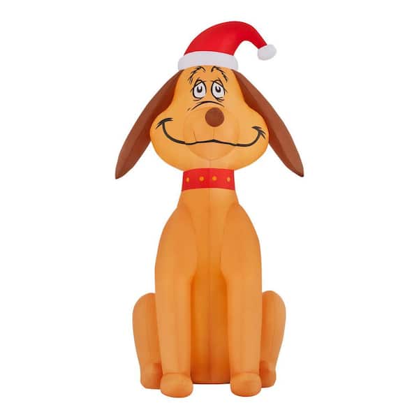 Dr. Seuss 3.5 ft Max With Santa Hat Holiday Inflatable