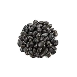 Polished Black 0.5 cu. ft . per Bag (0.25 in. to 0.75 in.) Bagged Landscape Pebbles (55 Bags/22.5 cu. ft./Pallet)