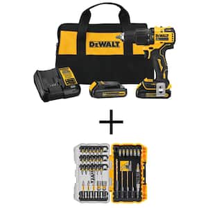 ATOMIC 20-Volt MAX Cordless Brushless Compact 1/2 in. Hammer Drill Kit with MAXFIT Screwdriving Set (35-Piece)