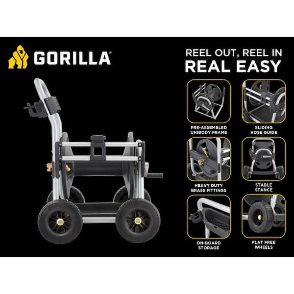 Gorilla 250 Aluminum Heavy-Duty Hose Reel Cart GRC-250G The, 45% OFF